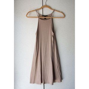 Beige Flowy Dress (Forever 21)